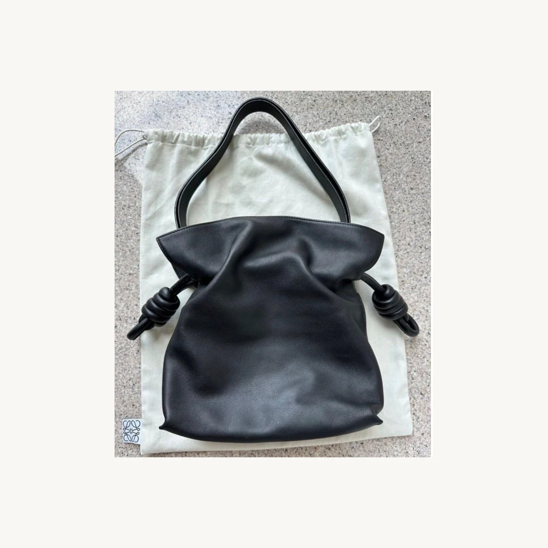 Loewe Black Leather Handbag